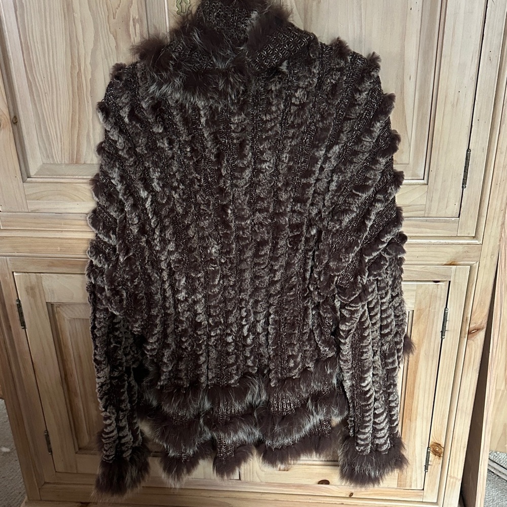 Neiman Marcus Chocolate Teddy Jacket - Picture 2 of 5